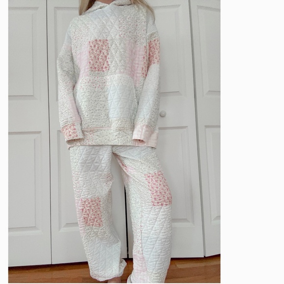 Last Pair Sunkissed Coconut “ Penny 3 “ Sun-kissed Coconut Quilted Joggers 64 - Picture 10 of 12